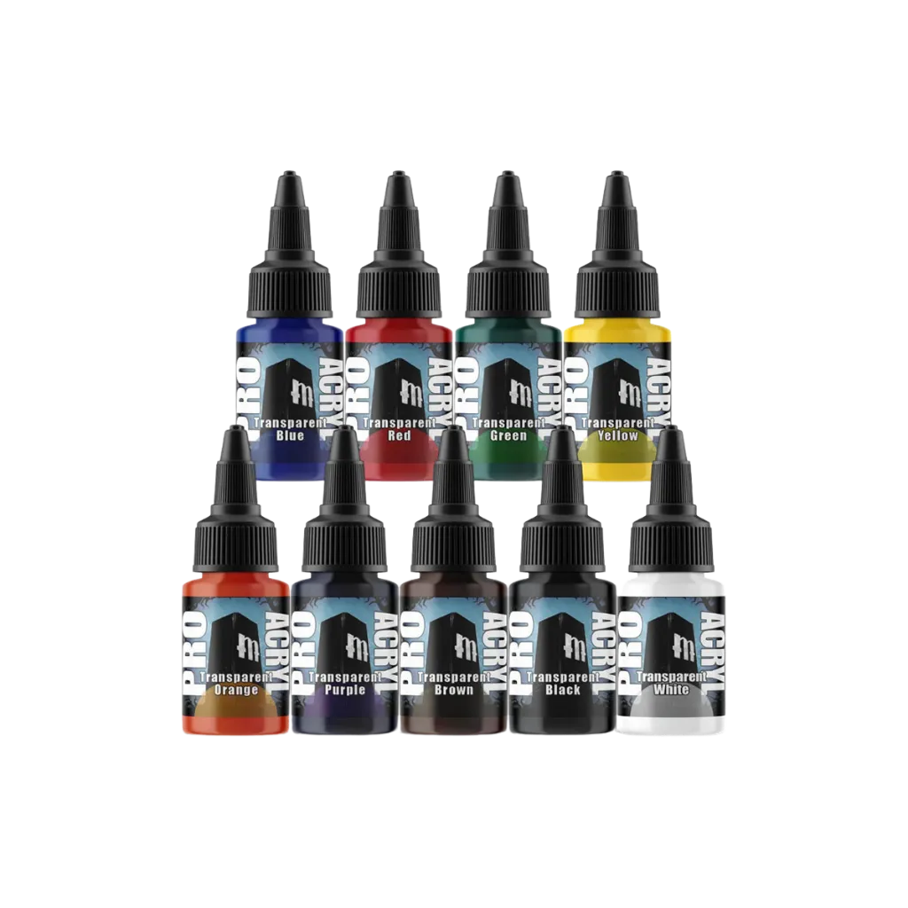 Pro Acryl Expansion Set #2 - Transparents 2.0 (9x22ml)-Monument Hobbies-Radaddel