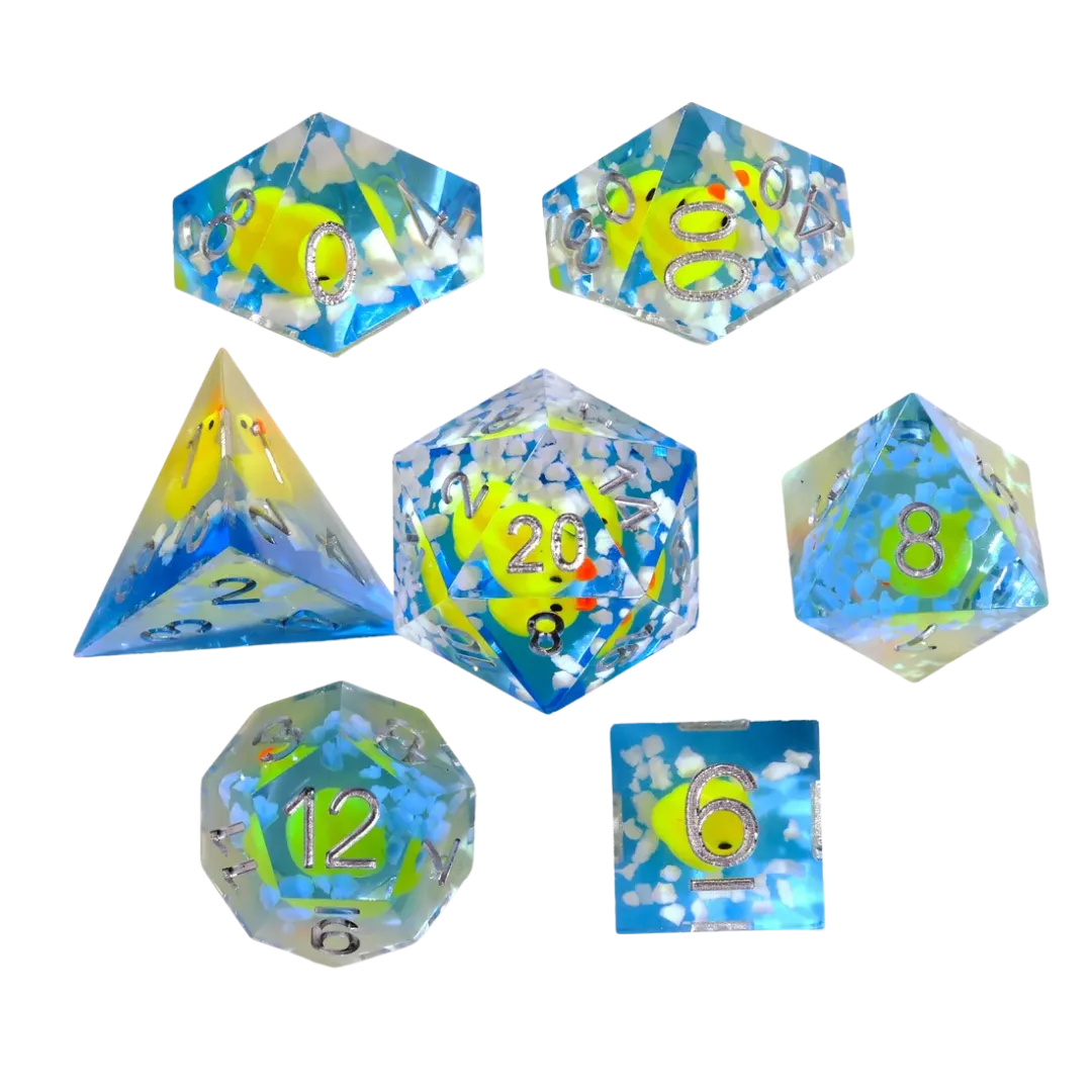 Rubber Duck Sharp Corner RPG Dice Set (7 Stück)-Baron of Dice-Radaddel