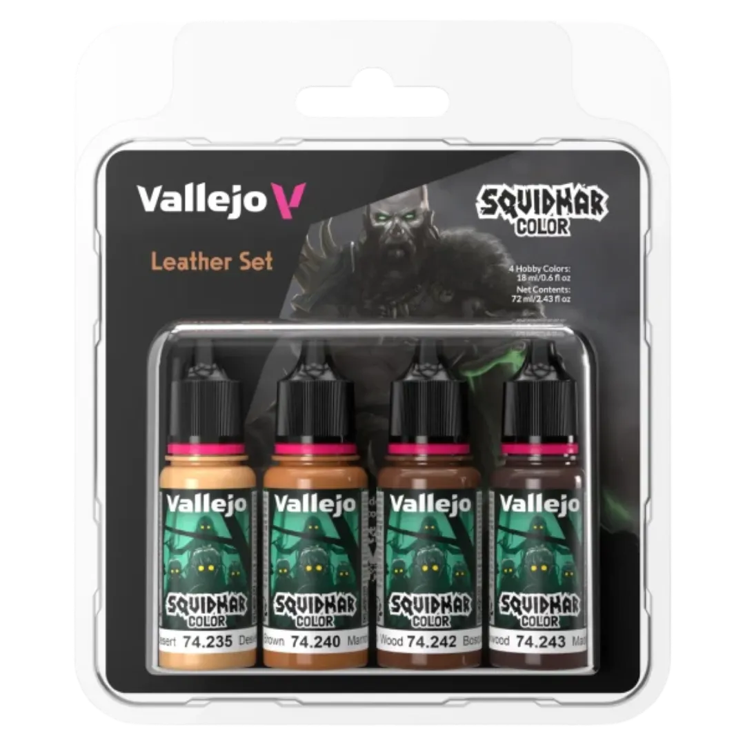 Squidmar Color - Leather set (4)-Vallejo-Radaddel
