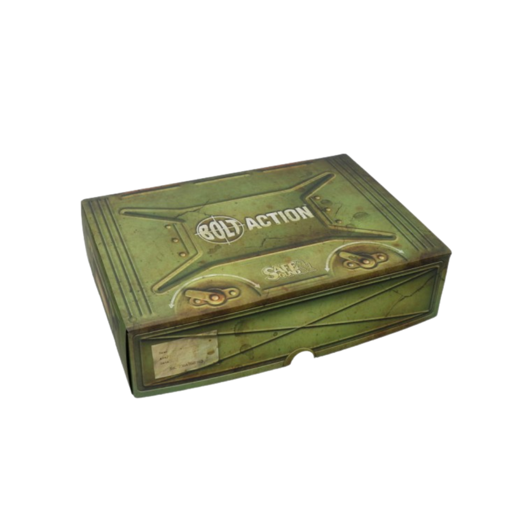 Bolt Action Army Box  with two plates for magnetically-based miniatures