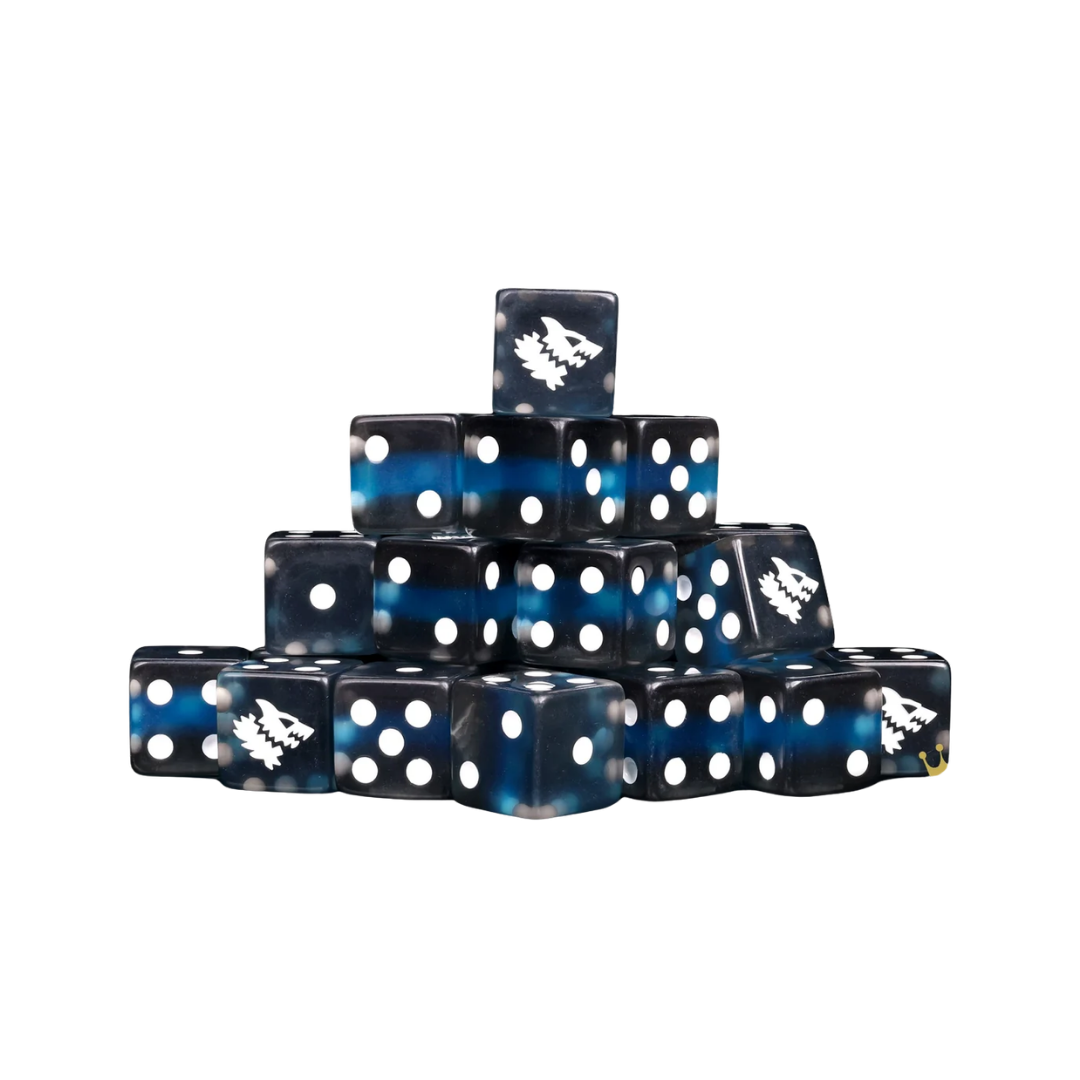 Black Ice Dice Square 16mm (25 Stück)
