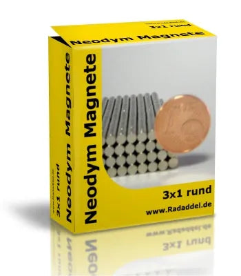 10 Neodym Magnete rund 3 x 1 mm-Tabletop Depot-Radaddel
