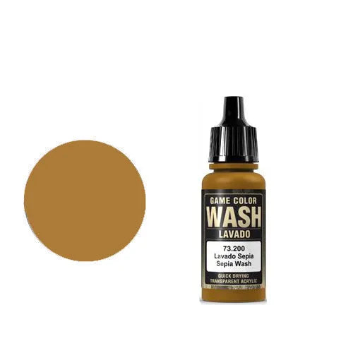 Game Color Ink 087 Wash Sepia Shade-Vallejo-Radaddel