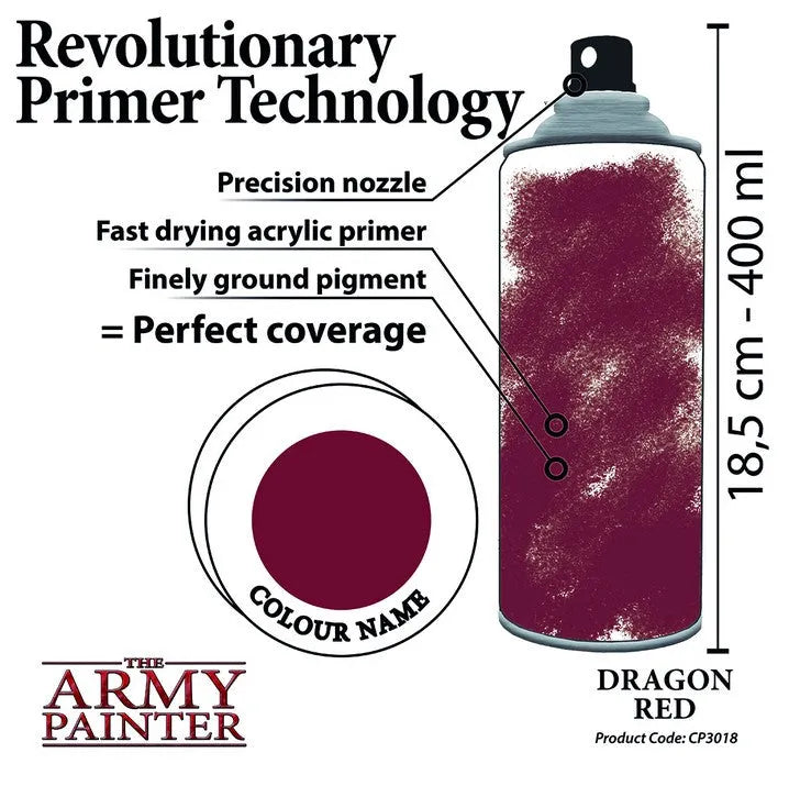 Colour Primer Dragon Red-The Army Painter-Radaddel