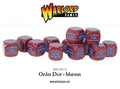 Bolt Action Orders Dice - Maroon (12)-Warlord Games-Radaddel