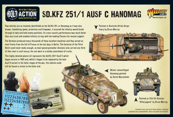 Sd.Kfz 251/1 Ausf C Hanomag-Warlord Games-Radaddel