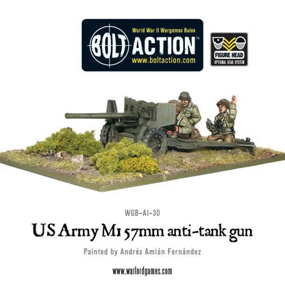 US Army M1 57mm anti-tank gun-Warlord Games-Radaddel