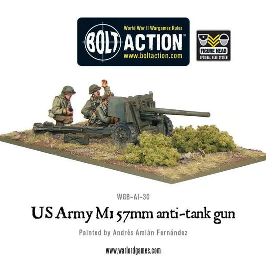 US Army M1 57mm anti-tank gun-Warlord Games-Radaddel