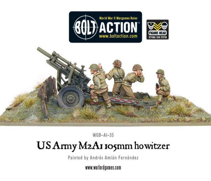 US Army M2A1 105mm Howitzer-Warlord Games-Radaddel