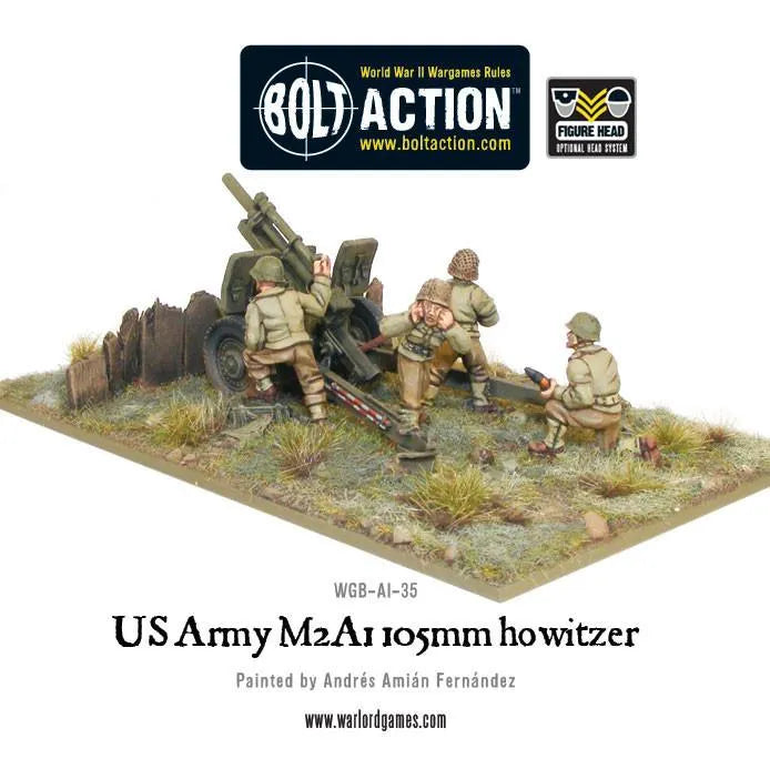 US Army M2A1 105mm Howitzer-Warlord Games-Radaddel