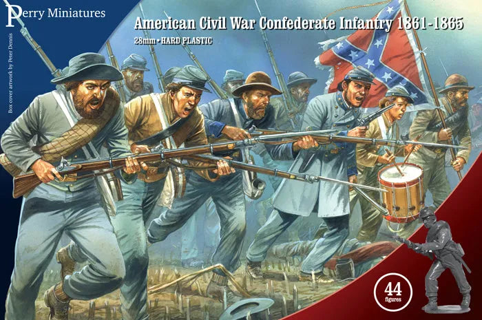American Civil War Confederate Infantry-Perry Miniatures-Radaddel