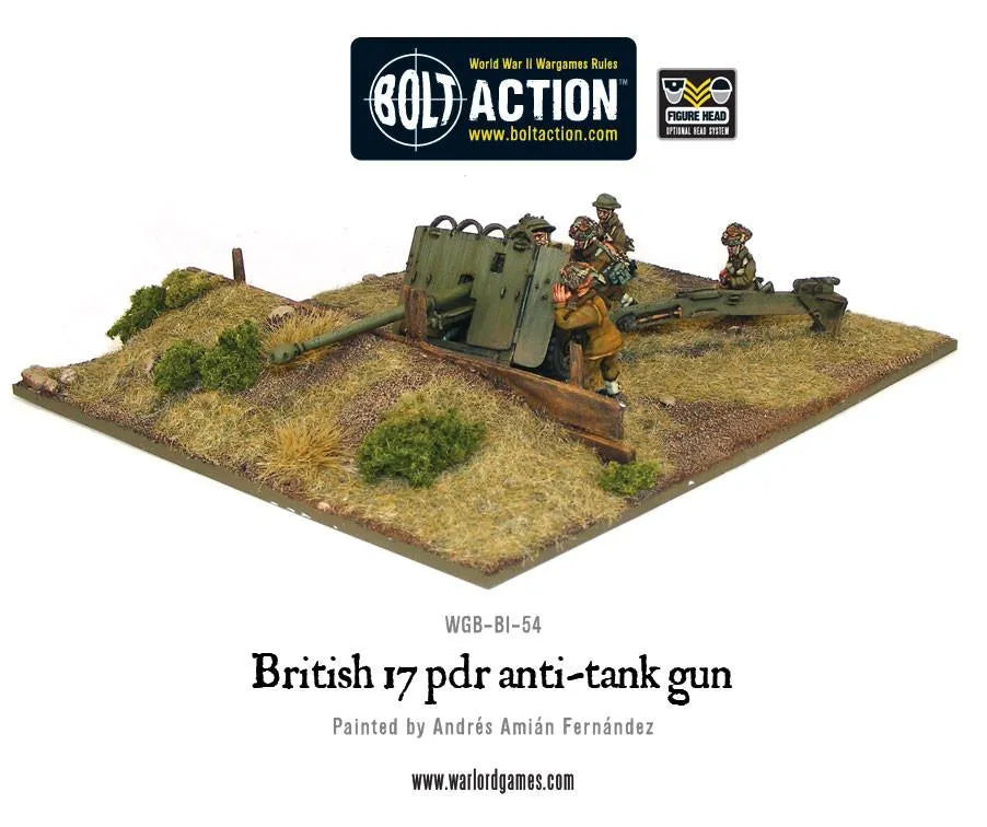British Army 17 pdr anti-tank gun-Warlord Games-Radaddel