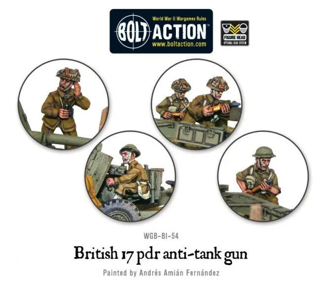 British Army 17 pdr anti-tank gun-Warlord Games-Radaddel