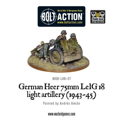 German Heer 75mm leIG 18 light artillery-Warlord Games-Radaddel
