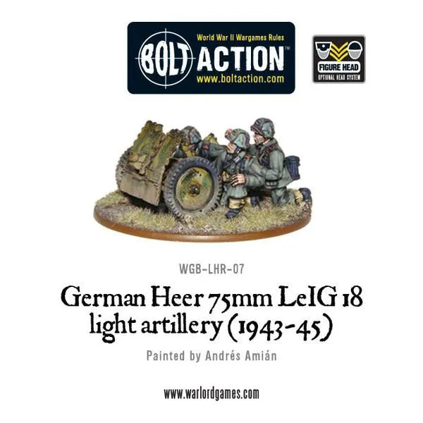 German Heer 75mm leIG 18 light artillery-Warlord Games-Radaddel