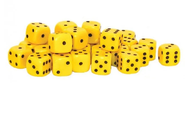 Warlord Games Würfel Gelb Schwarz (30)-Warlord Games-Radaddel