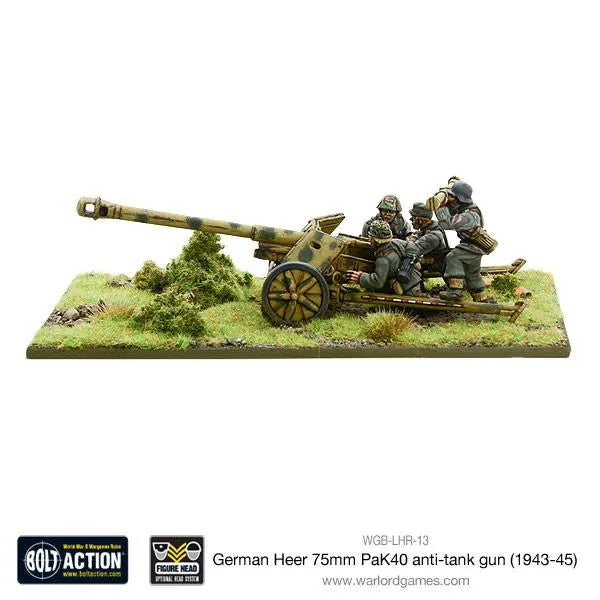 German PaK 40 75mm anti-tank gun-Warlord Games-Radaddel