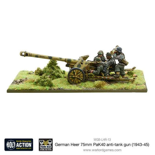 German PaK 40 75mm anti-tank gun-Warlord Games-Radaddel
