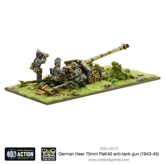 German PaK 40 75mm anti-tank gun-Warlord Games-Radaddel