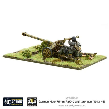 German PaK 40 75mm anti-tank gun-Warlord Games-Radaddel
