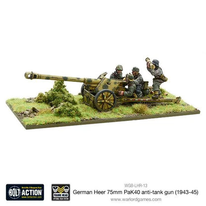German PaK 40 75mm anti-tank gun-Warlord Games-Radaddel