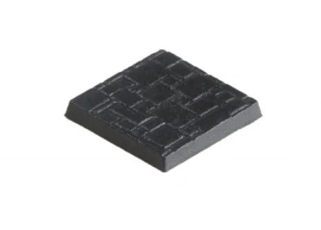 25mm x 25mm Bases texturiert (10)-Tabletop Depot-Radaddel