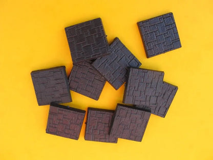 25mm x 25mm Bases texturiert (10)-Tabletop Depot-Radaddel