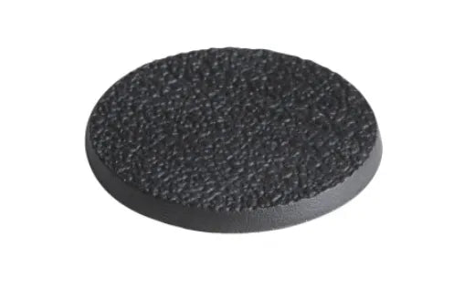 40mm rund Bases texturiert (5)-Tabletop Depot-Radaddel