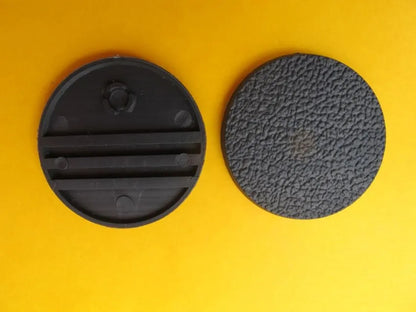 40mm rund Bases texturiert (5)-Tabletop Depot-Radaddel