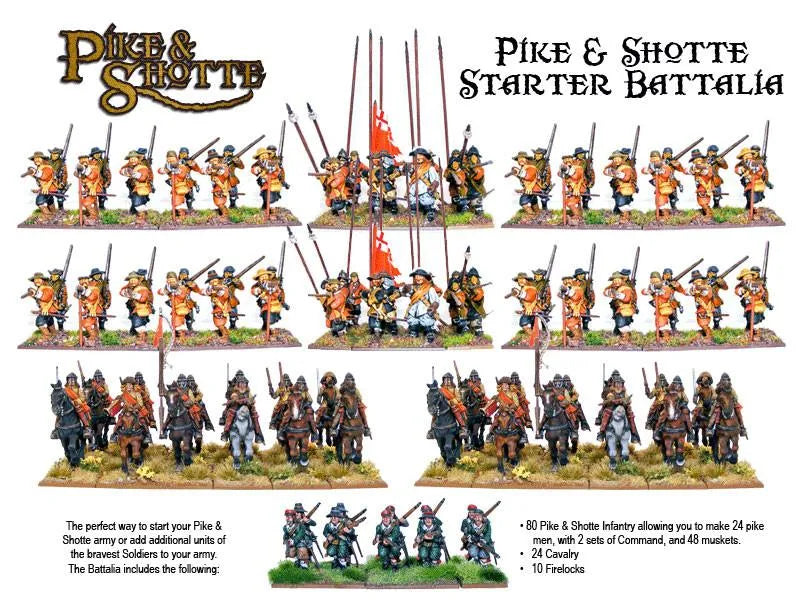 Pike and Shotte Starter Battalia Army Box-Warlord Games-Radaddel