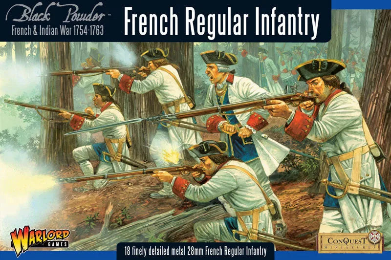 French Indian War: French Regular Infantry-Warlord Games-Radaddel