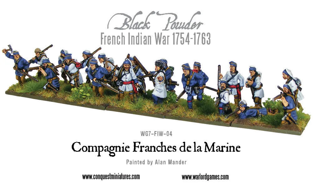 French Indian War: French Compagnie de la Marine-Warlord Games-Radaddel