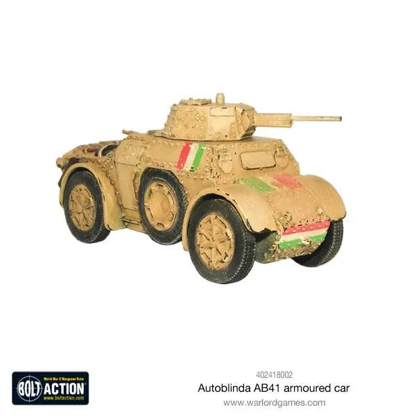 Autoblinda AB41 Armoured Car-Warlord Games-Radaddel