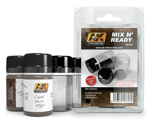 Mix n Ready ( 4 empty jars with labels)-AK-Interactive-Radaddel