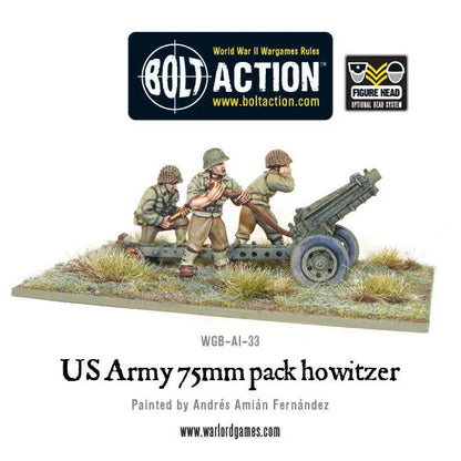 US Army 75mm pack howitzer-Warlord Games-Radaddel