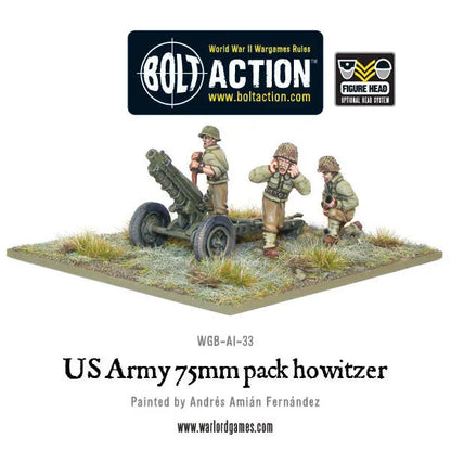 US Army 75mm pack howitzer-Warlord Games-Radaddel