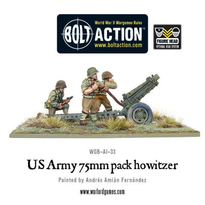 US Army 75mm pack howitzer-Warlord Games-Radaddel
