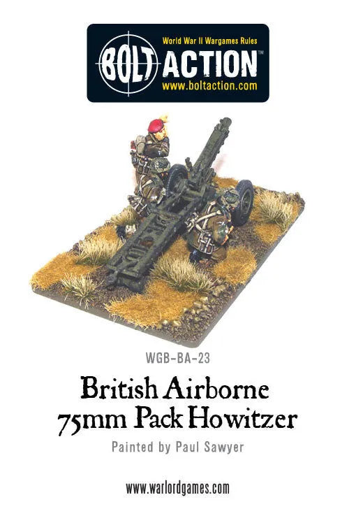 British Airborne 75mm Pack Howitzer-Warlord Games-Radaddel