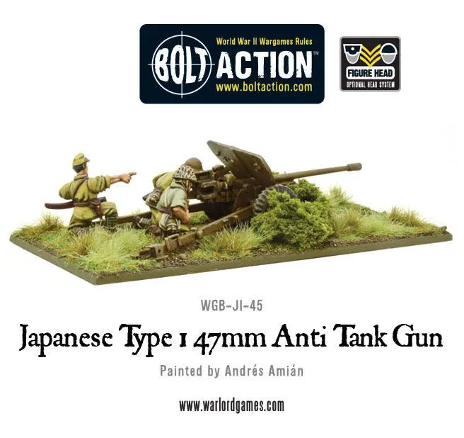 Japanese Type 47mm Anti Tank Gun-Warlord Games-Radaddel
