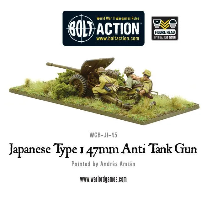 Japanese Type 47mm Anti Tank Gun-Warlord Games-Radaddel