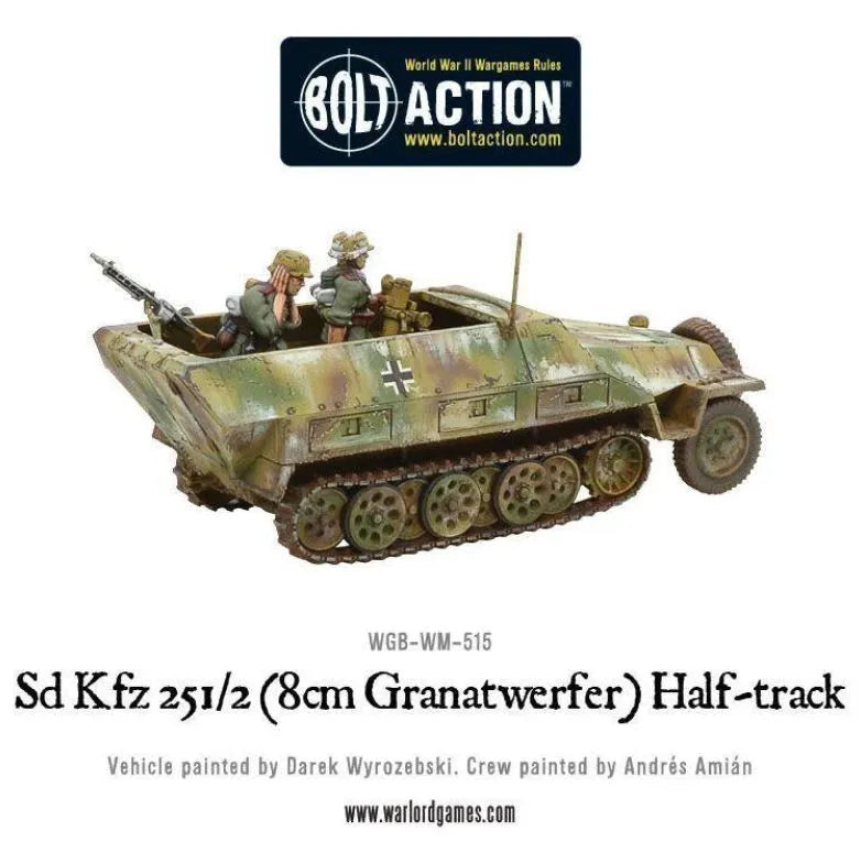 Sd.Kfz 251/2 Ausf D (8cm Granatwerfer) Half Track-Warlord Games-Radaddel