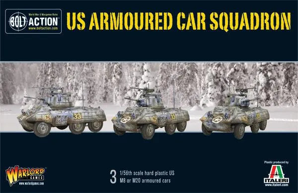 US Armoured Car Squadron (M8/M20 Greyhound Scout Cars)-Warlord Games-Radaddel