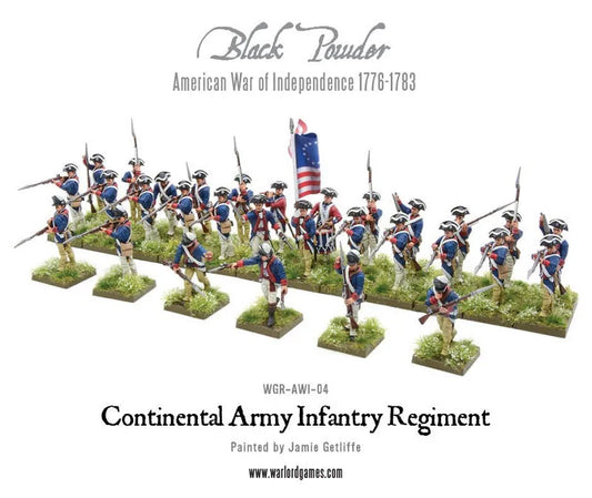 Continental Infantry Regiment (Plastic Box)-Warlord Games-Radaddel