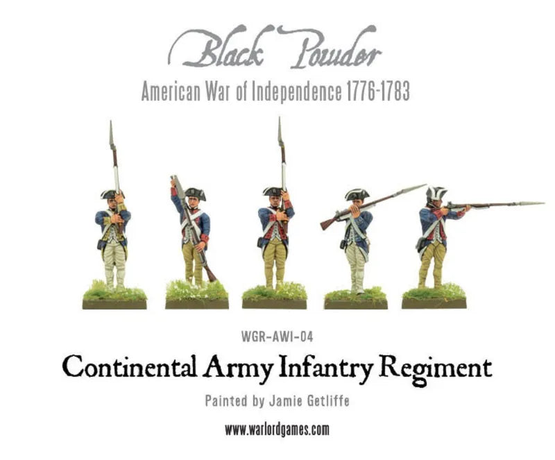 Continental Infantry Regiment (Plastic Box)-Warlord Games-Radaddel