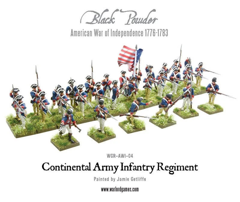 Continental Infantry Regiment (Plastic Box)-Warlord Games-Radaddel