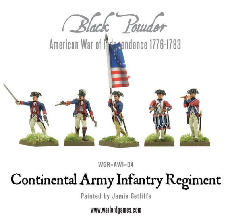 Continental Infantry Regiment (Plastic Box)-Warlord Games-Radaddel