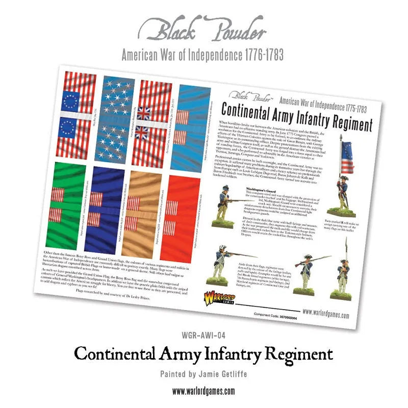Continental Infantry Regiment (Plastic Box)-Warlord Games-Radaddel