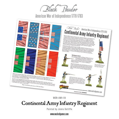 Continental Infantry Regiment (Plastic Box)-Warlord Games-Radaddel