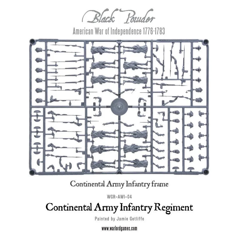 Continental Infantry Regiment (Plastic Box)-Warlord Games-Radaddel
