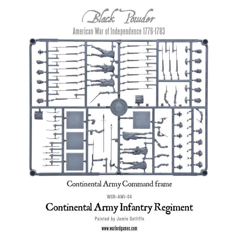 Continental Infantry Regiment (Plastic Box)-Warlord Games-Radaddel